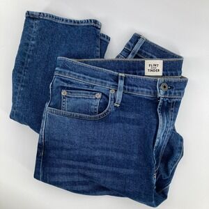 Flint and Tinder Men Tapered Fit Jeans 32x32 Blue Modern Denim USA Huckberry